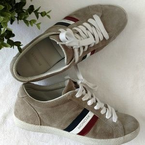 Moncler | Tan Suede Sneakers Size 38 D